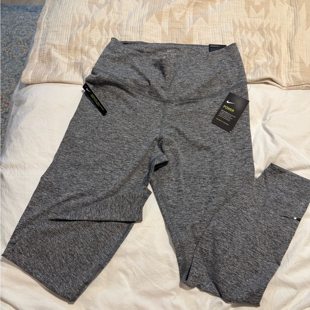 Nike Gray High-Waisted Leggings